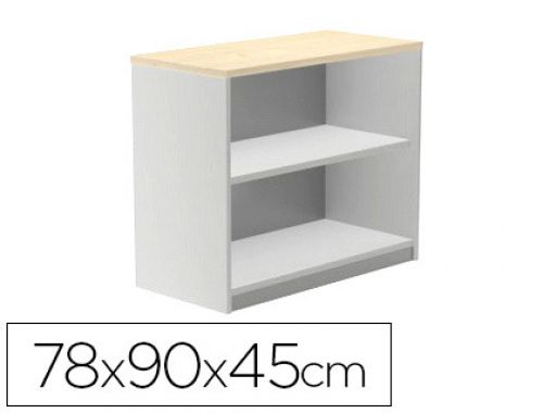 Armario rocada com dois estantes serie store 78x90x45 cm acabamento ab01 aluminio/faia , Rocada , 150622 , 8427951060273